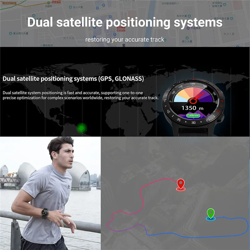 Lemfo m5s hotsell gps smart watch