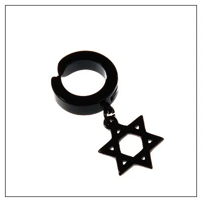 ZhenKeRou Oor manchet Clip-on oorbellen zonder piercing Unisex Titanium Mannen Oorbel Manchet Geen doorboord geen gat Earing Mode-sieraden6288698