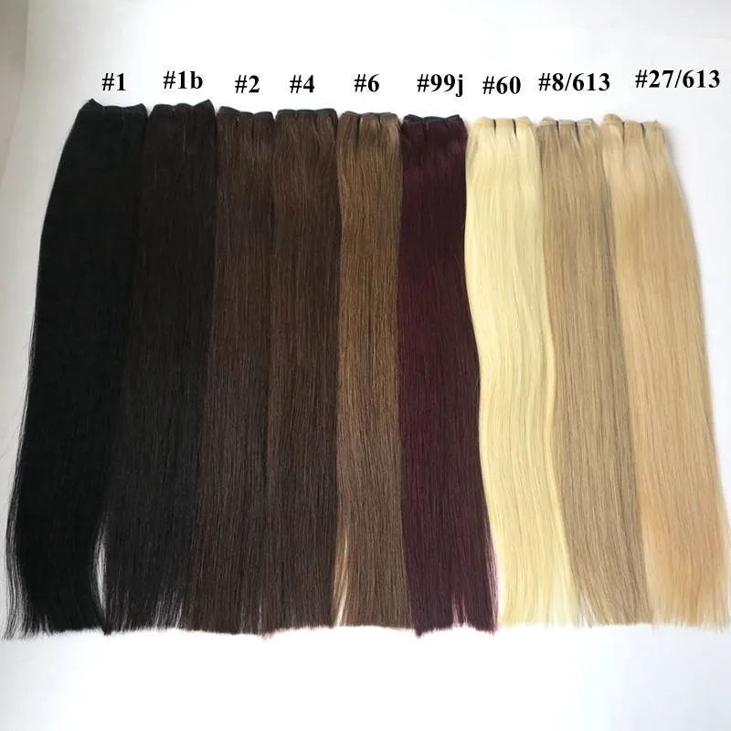 Harmony hair 20 '' البرازيلي مستقيم عذراء الشعر اللحمات لون مختلف في المخزون