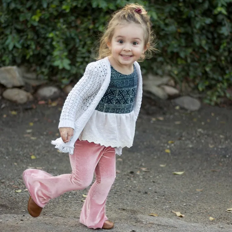 Wide leg pants deals for baby girl