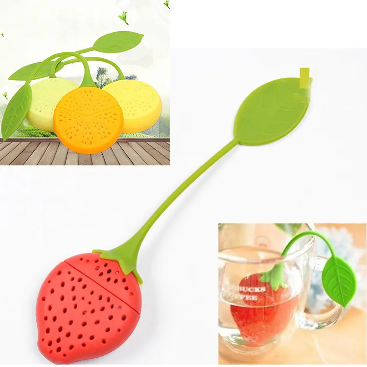 Mini Tea Strainer Silicone Teabag Tea Leaf Strainer Infuser Teapot