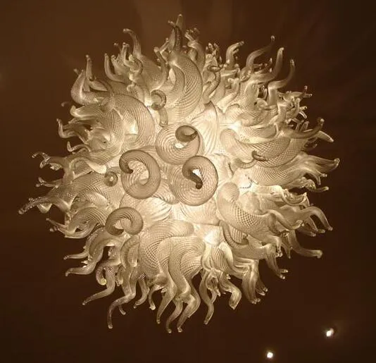 Produits les plus populaires Lustre Art moderne AC110V-220V LED bulle lumière lustre en verre soufflé noël blanc suspension lampe