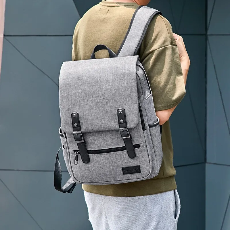 Vintage Laptop Backpack for Women Men,School College Backpack with USB Charging Port Fashion Backpack Fits 15 inch Notebook