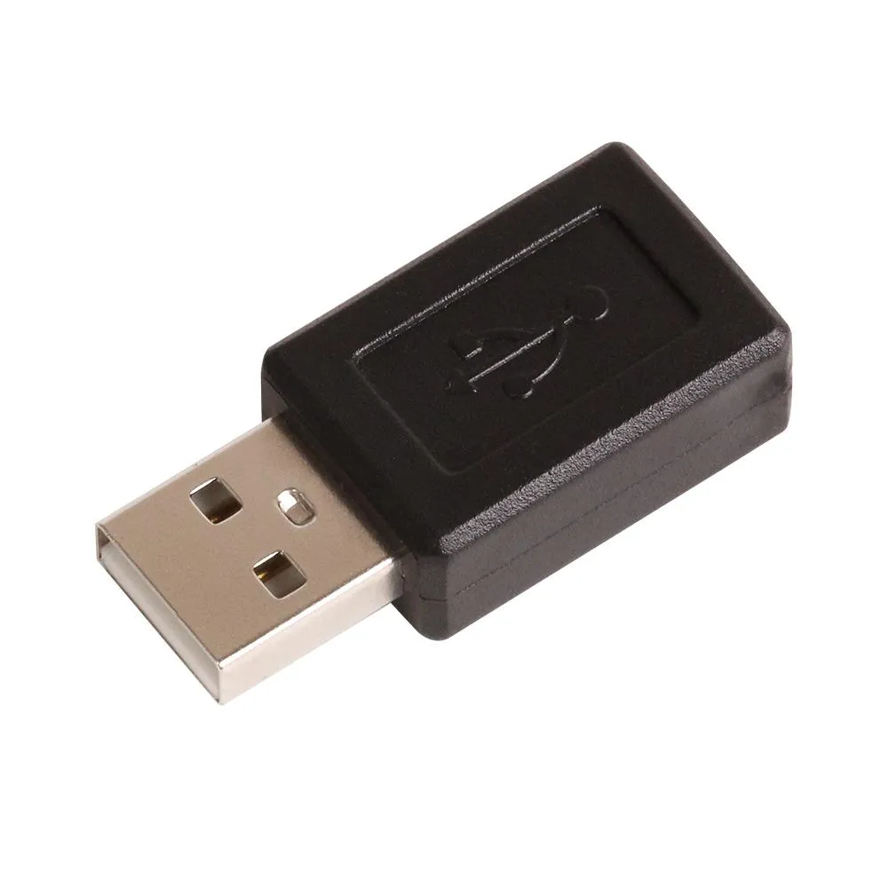 ZJT27 Mini Black USB ذكر إلى Micro USB أنثى B M/F محول موصل المحول