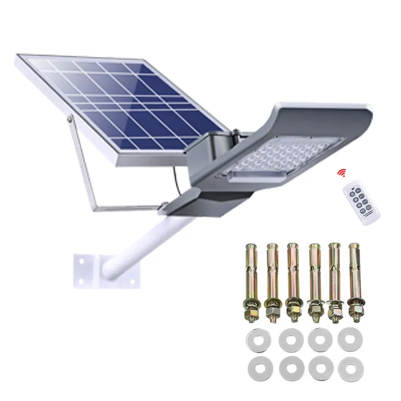 Solar Street Light Dusk till Dawn Solar Panel IP66 Vattentät Solar Powered Flood Light Outdoor Security Light Fixture