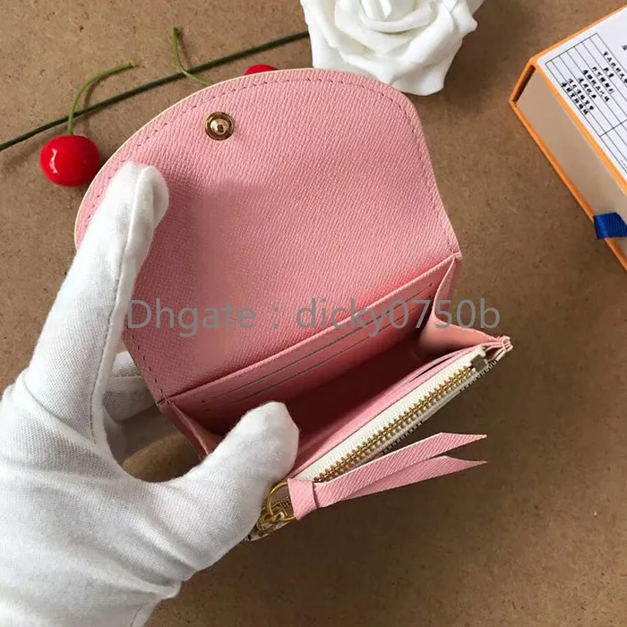 Wholesale new card holder classic short wallet for women Fashion high quality box coin purse women wallet classic business card holder lady