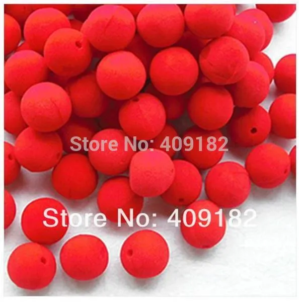 Red Sponge Foam Ball Clip Circus Clown Nose Comic Halloween Costume Party Magic Dress230f