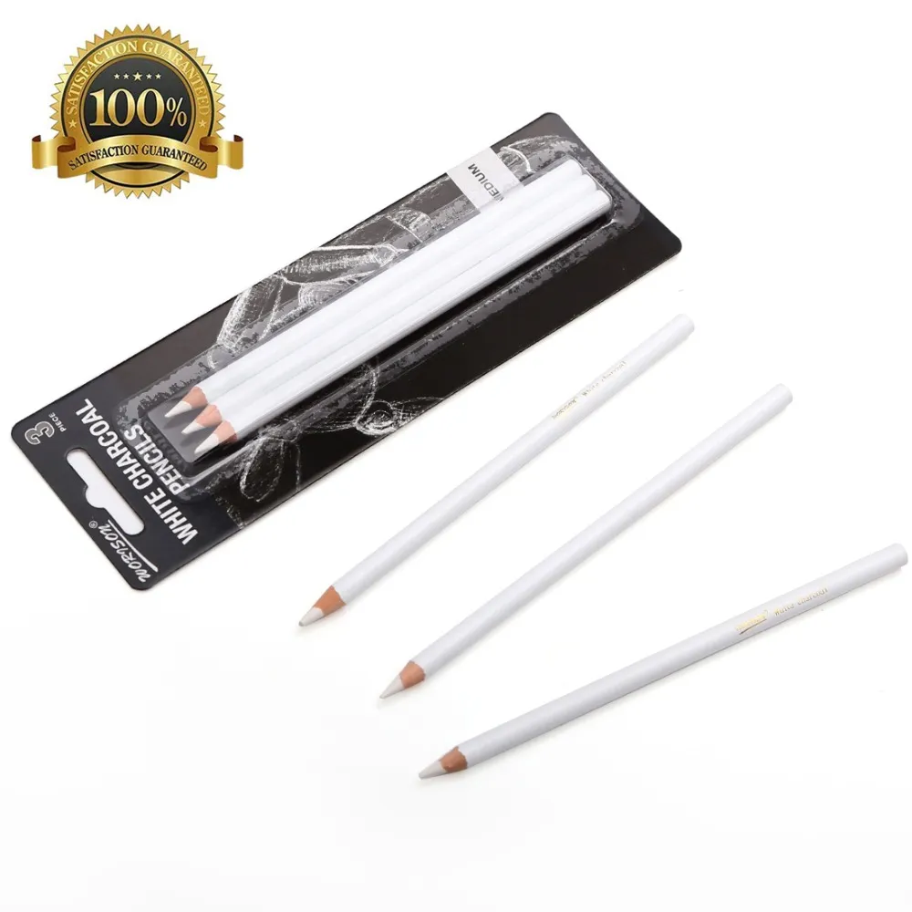Wholesale Professional White Sketch Charcoal Pencils Standard