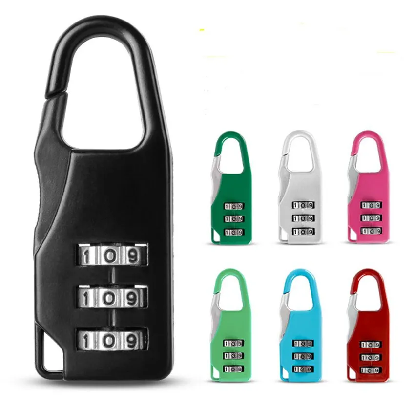 7Styles 3 Mini Dial cijfer Lock Number Code Wachtwoord Combinatie Hangslot Security Travel Safe Lock voor Padlock Rugzak Bagage Lock E22405