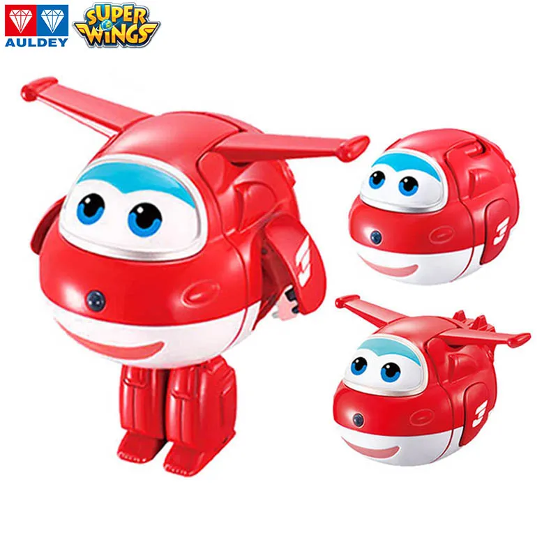 AULDEY Super Ali uova divertenti Trasformare Egg Aereo Robot 3 Forme 12 caratteri figure Robots per bambini di marca delle ragazze dei ragazzi Giocattoli 3T Up 05