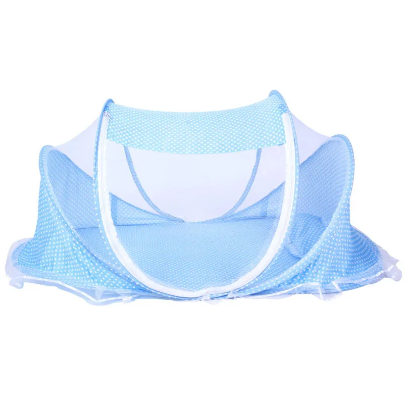 Gran venta !!! 0-3 años cuna ropa de cama para bebé mosquitera portátil plegable cama de bebé mosquitera mosquitera de algodón juego de cama de viaje para dormir