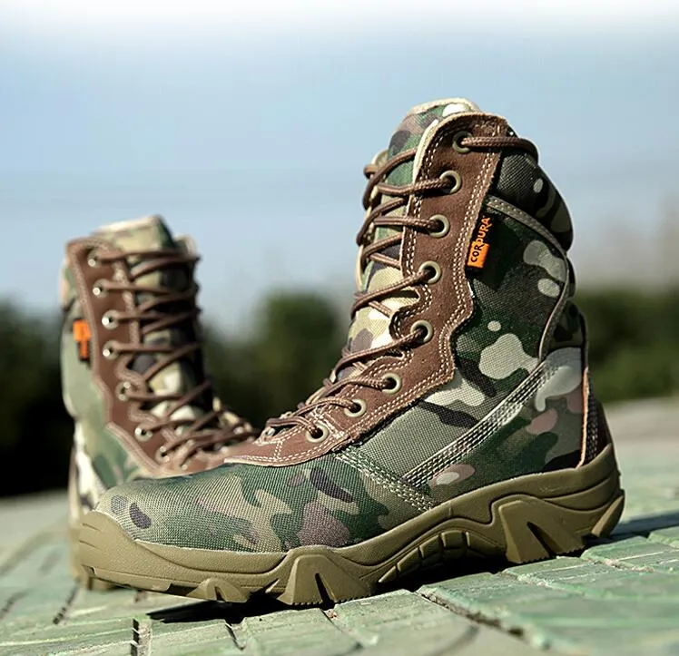 new sale Camouflage Military boots special soldiers tactical boots field battle high desert boots autumn winter product mountain shoe llxian