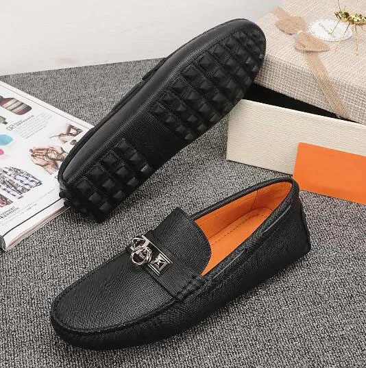 Роскошные Новые Мужские Мокасины H Paris Натуральная Кожа Gommino Slip On Walk Свадебное Деловое Платье Классическая Обувь Размер 38-44