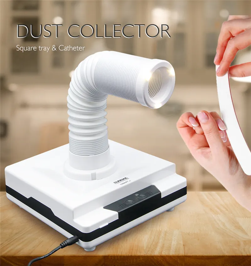 Tamax ND001 60W Nail dust vacuum suction collector machine Adjustable Telescopic for Nail Salon Vacuum Cleaner 4500Rpm Nail art equipment