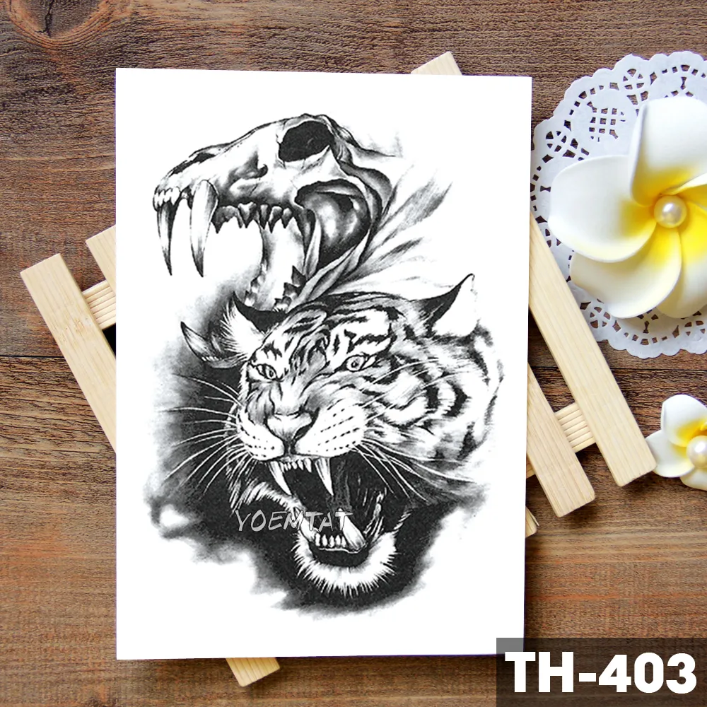Татуировки тигр и дракон (59 фото)
