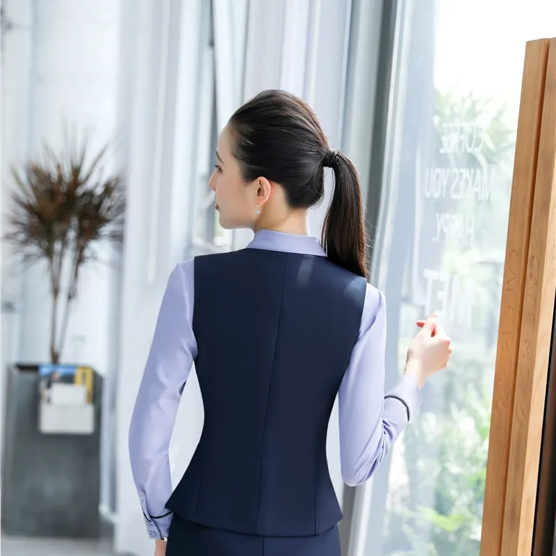 Blue on sale vest coat