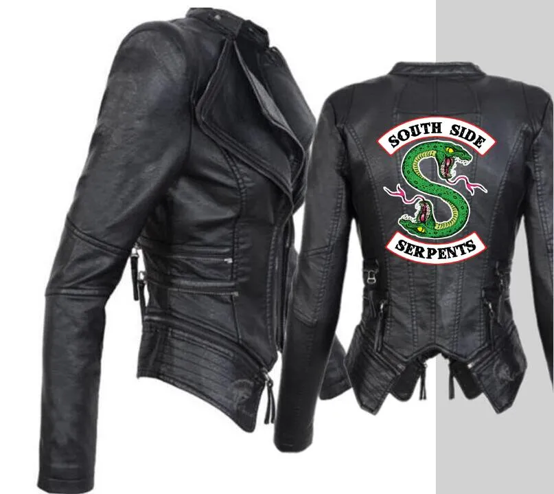 Jaqueta south side serpents couro new arrivals