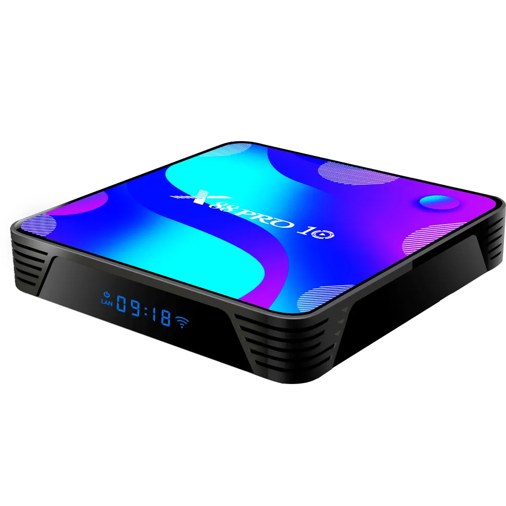 X88 Pro 10 TV Box Android 10 4 GB 64 GB Rockchip RK3318 Dual WiFi USB3.0 Netflix YouTube 4K Media Player