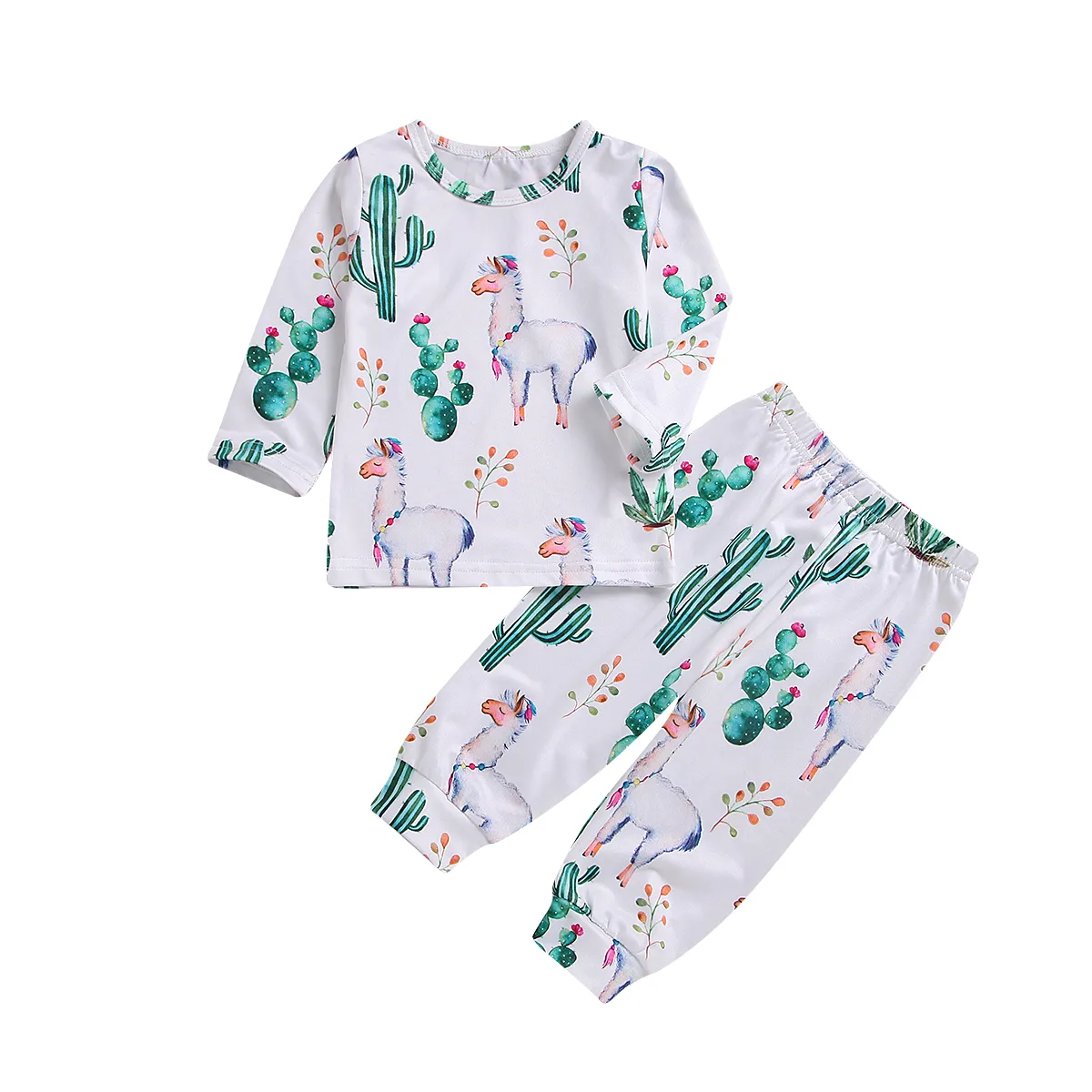 Save Big on Bulk Infant Clothes Set Infant Cowboy Clothes: Adorable Cactus  Print Pajama Set, Long Sleeve Top And Pants, Soft Cotton Unisex Sleepwear 