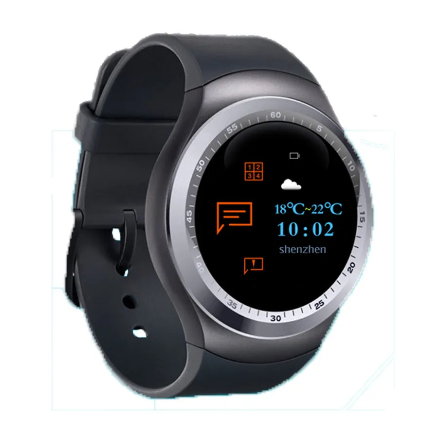 Y1 Smart Watch Färgskärm Steg Sömnövervakning Väckarklocka Smart Wear Bluetooth Card Sport Klockor för: iPhone Samsung Huawei