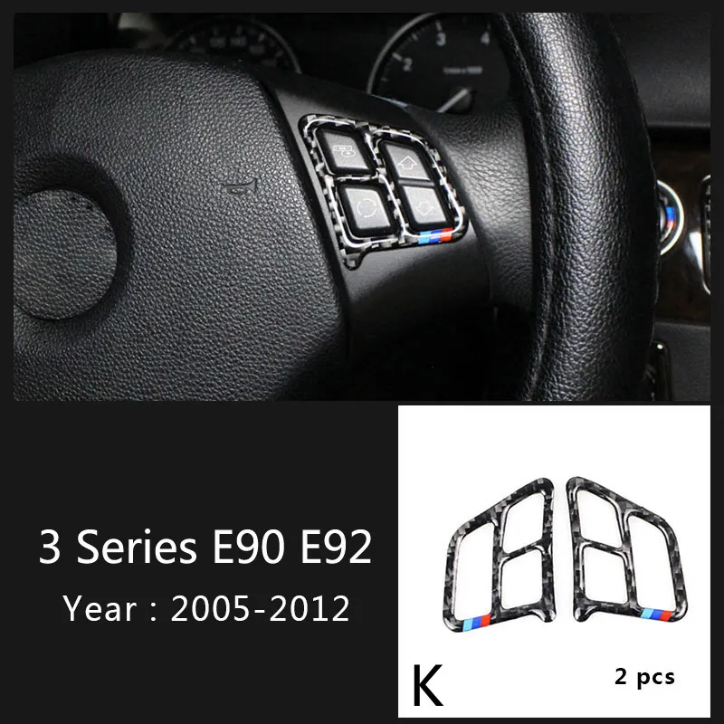 Carbon Fiber For BMW 3 Series E90 E92 E93 Interior Gearshift Air  Conditioning CD Panel Door Armrest Cover Trim Sticker Car Accesso223J From  31,82 €
