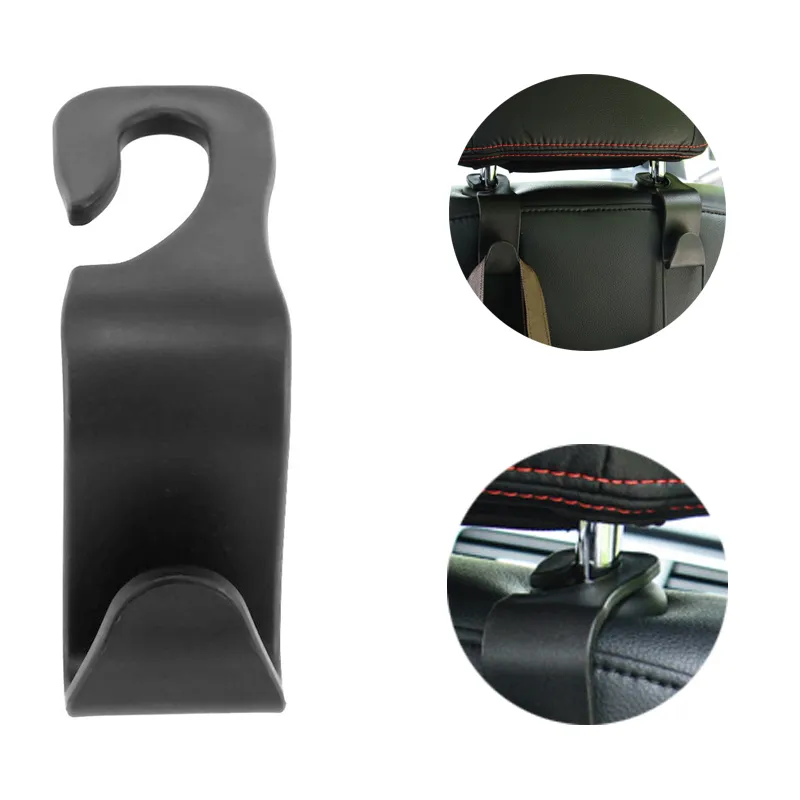 Schwarz 4 Stück Multifunktionaler Haken Für Autositz-rücksitz