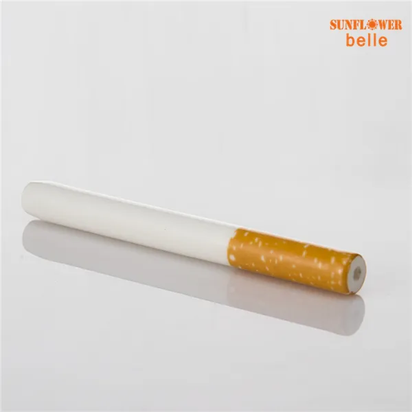 Ceramic Cigaratte Hitter 57mm/79mm Length Smoke Yellow Filter Color Portable Cigarette Pipes Herb Tobacco Pipe DHL 120