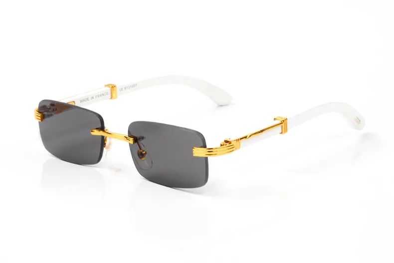 Erkekler Kadınlar İçin Moda Güneş Gözlüğü Unisex 2021 Ünlü Tutum Spor Çerçevesiz Ahşap Güneş Gözlükleri Çerçevesiz Çerçeve Çerçeve güneş gözlüğü Lunettes gafas