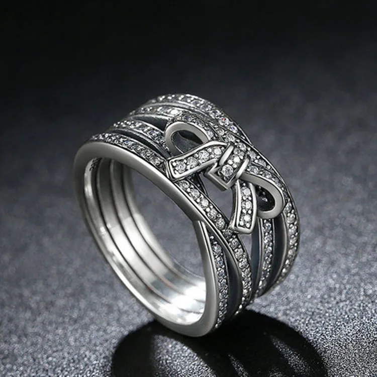 Authentic 925 Sterling Silver Bow Rings Set Original Box For Pandora Delicate Sentiments Ring Luxury Designer Jewelry Women Rings From 8 52 DHgate
