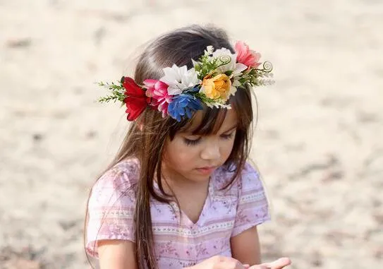 Toddler flower crown headband discount