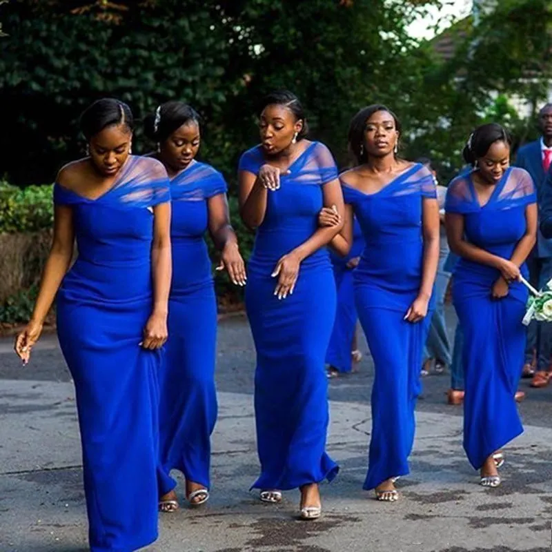 Royal blue guest wedding dresses sales