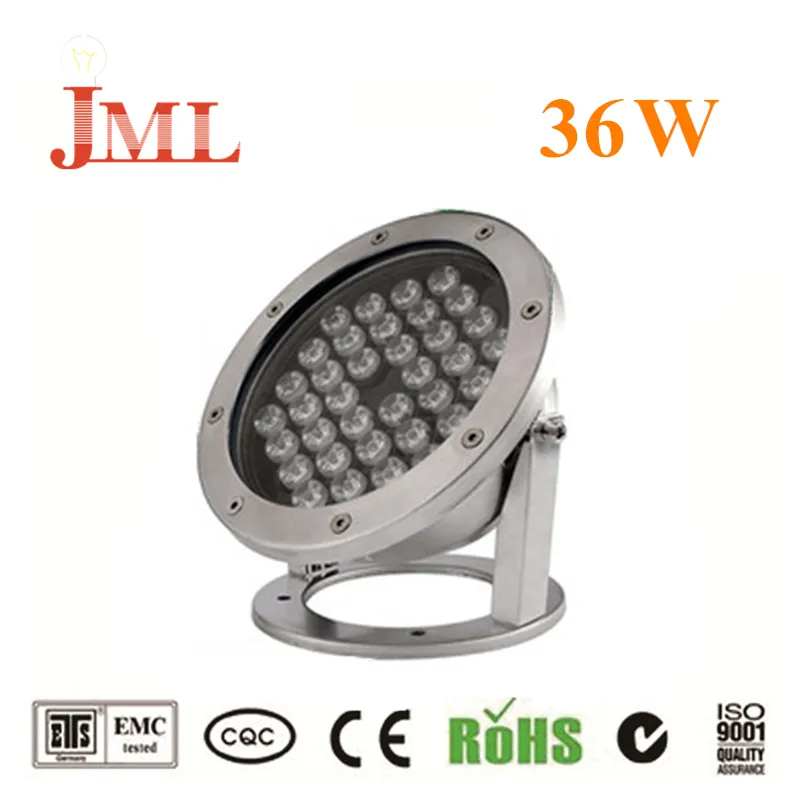 JML Outdoor Floodlights 12V 36W Waterproof IP68 Red Blue White Warm