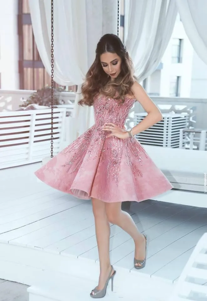 green eyelet beaded strap mini ibiza dress Light pink beaded mini dress – Tabu Knits Boutique main image 0