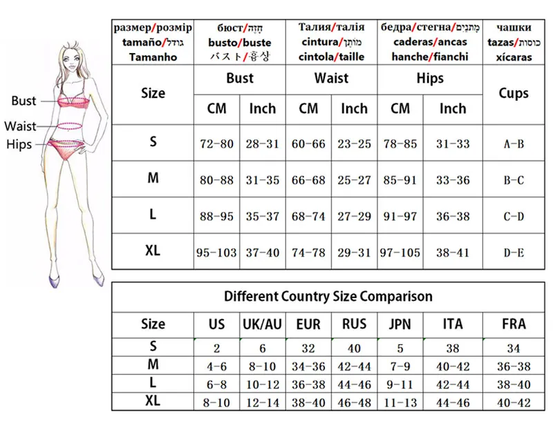 2019 Thong Bikinis New Fashion Woman Brazilian Sexy Bikini Set Push Up ...