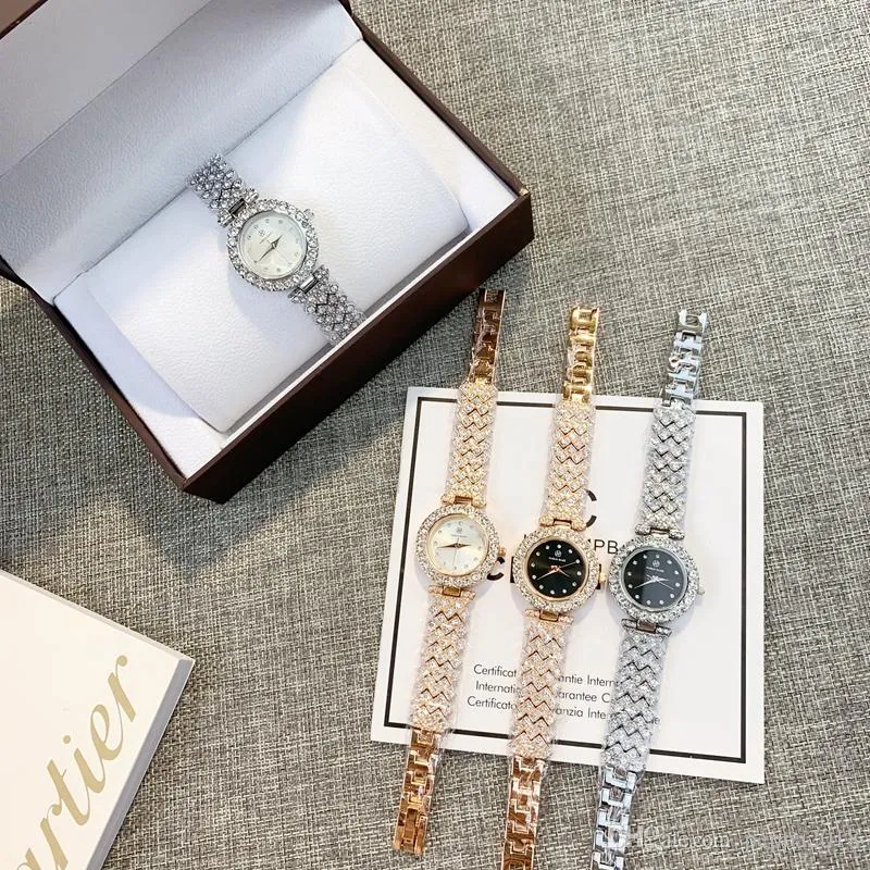ouro relógio agradável relógio de luxo de moda Women Watch Com Diamante Projeto especial Relojes De Marca Mujer Lady Vestido relógio de pulso relógio de quartzo rosa
