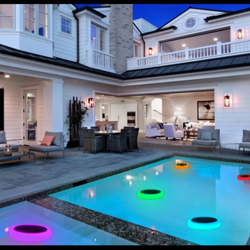 Solar Powered Pool Light - Color Changing RGBW Floating LED Lamp with ...