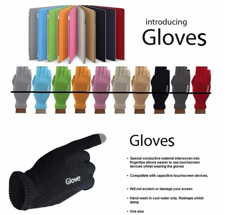 Gants pour écran tactile capacitif unisexe iGlove de qualité supérieure, gants multi-usages chauds d'hiver pour iphone 7 samsung s7 2 pièces une paire 2020