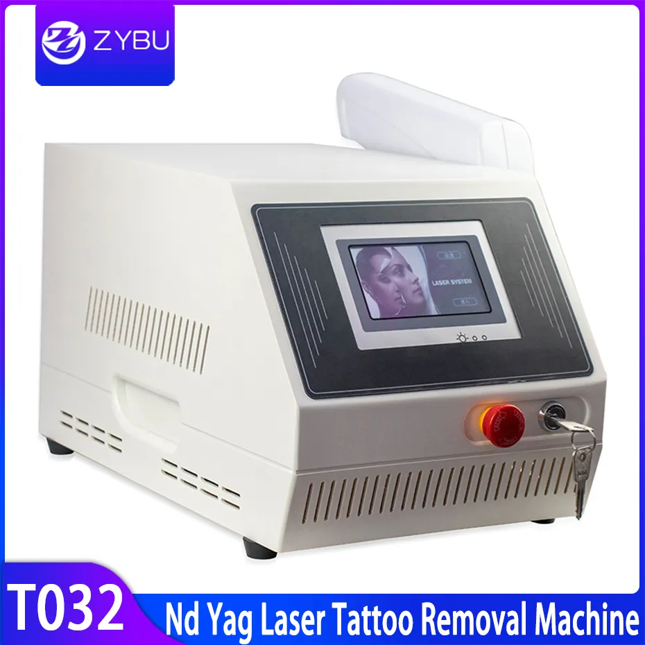 Prezzo di fabbrica caldo 2020 Nd Yag Laser Tattoo Machine di rimozione della pelle Scar Trattamento Pigment Rimuovere Laser bellezza Attrezzature Q Interruttore