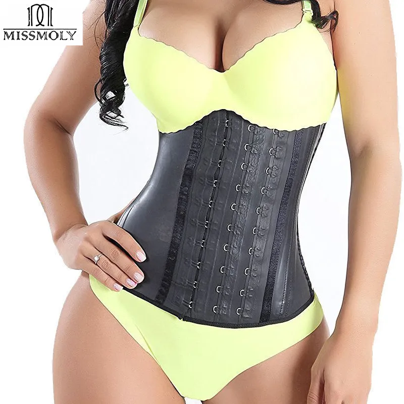 Shapewear latex cintura cinto cinto cintura cintura cinto quente corpo shaper tummy trimmer longo torso cinto corset modelar cinta y19070201