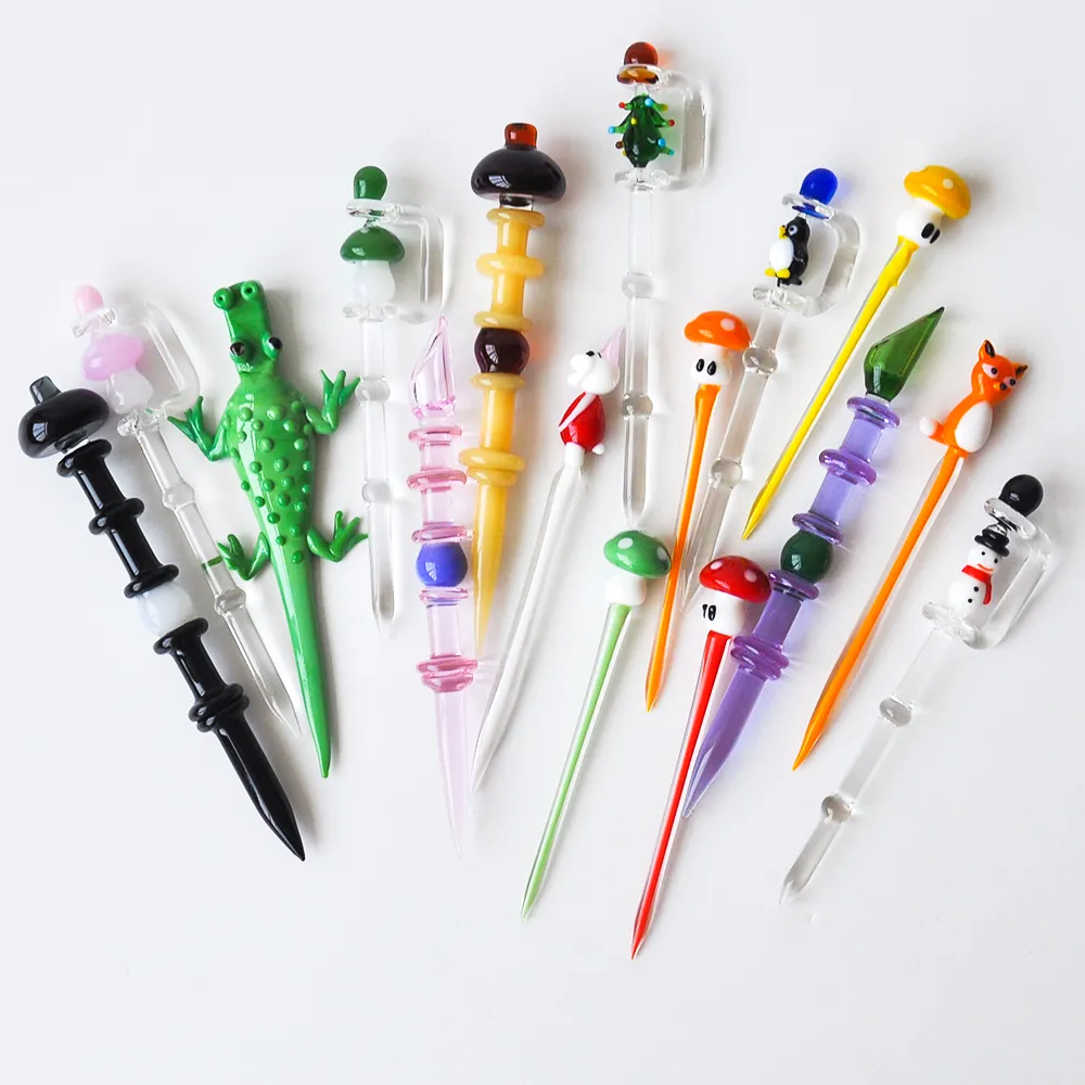 Nieuw design Glass Dabber Tool Wax Dab Tools Carb Cap voor Bong-rookaccessoire voor groothandel