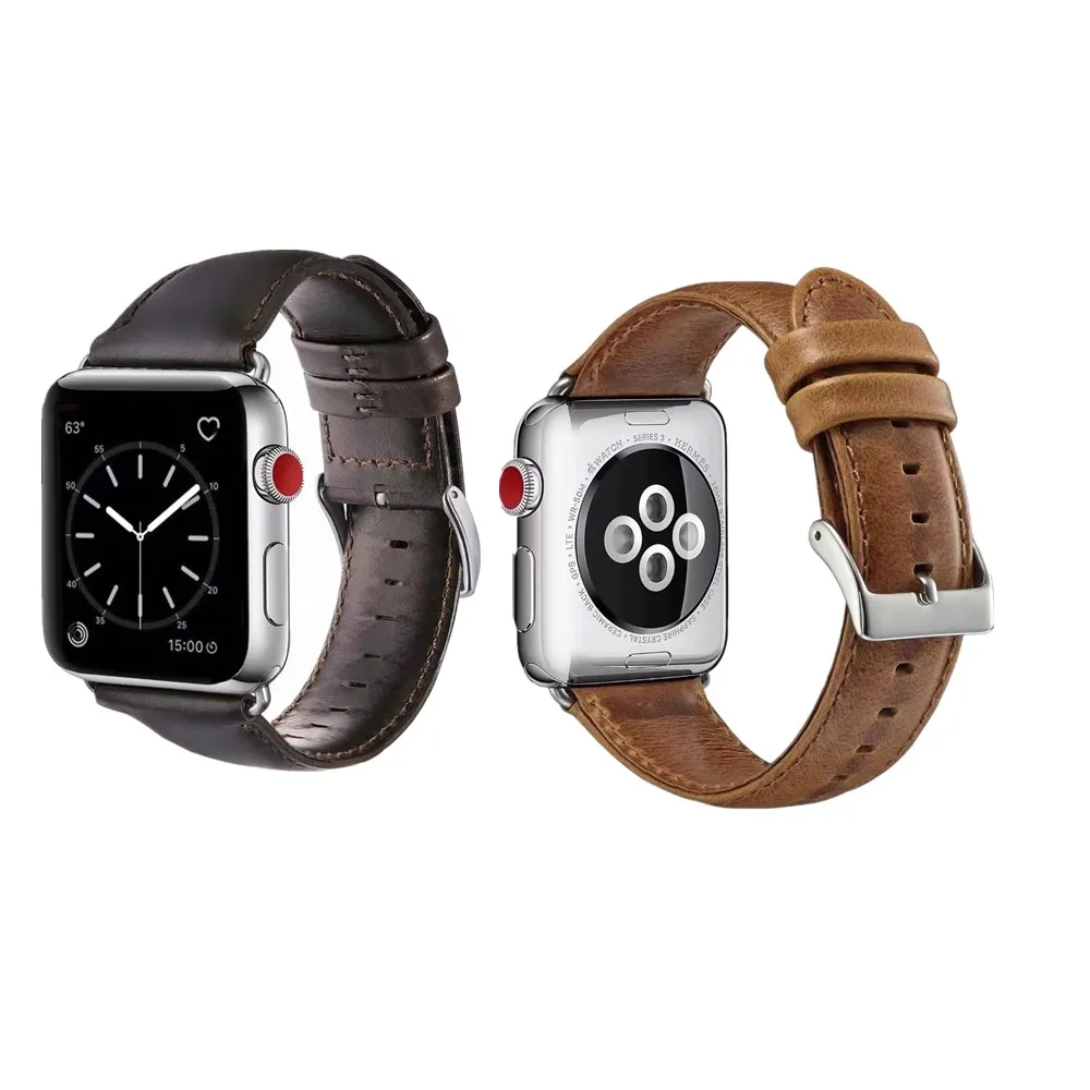 Pulseira de couro clássica para Apple Watch Series ultra 8 7 6 5 4 3 2 1 Fivela Pulseiras de relógio para edição iWatch 38 40 42 44 45 49mm Acessórios de pulseira