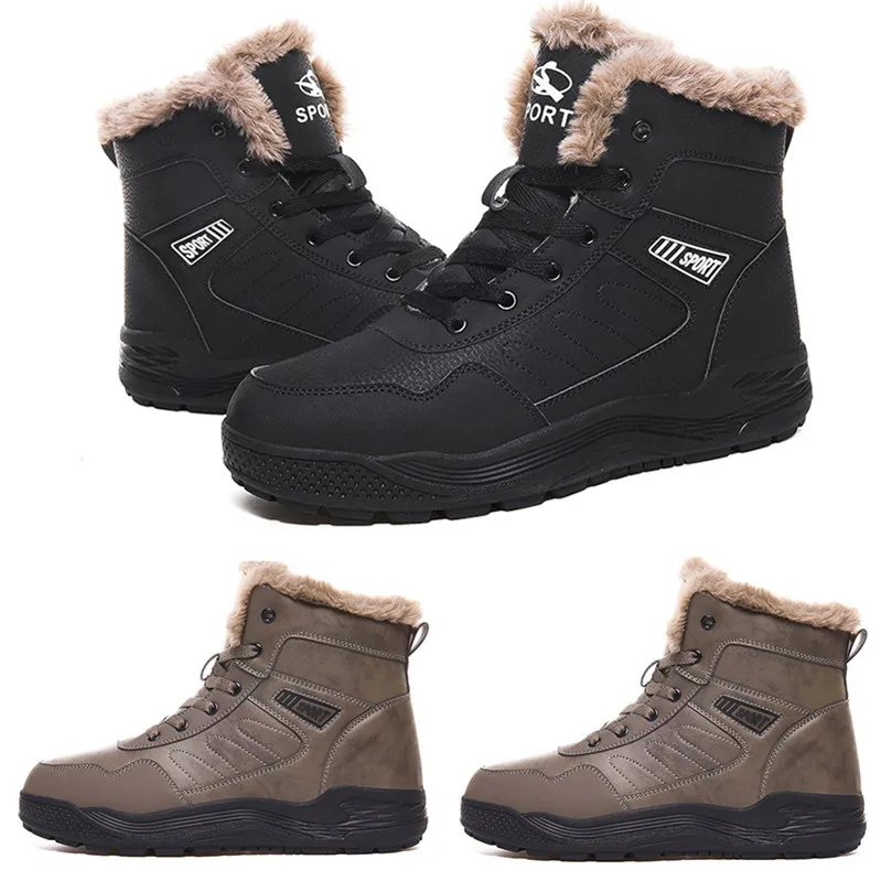 2020 Discount Hot Designer Kind6 doux noir gris plus velours shop01 homme garçon hommes bottes hommes baskets baskets bottes chaussures de marche en plein air