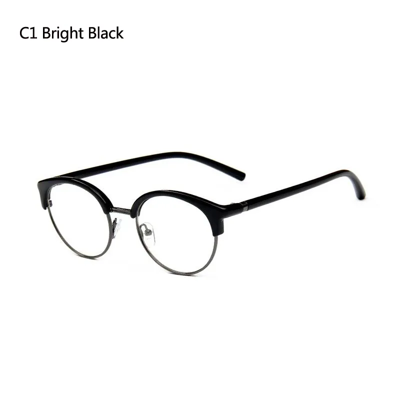 Оптовая рамка для женщин Мужчины Очки Очки Марка Eyeglass Круглые Женщины Мужчины Очки Eyeglasses Винтаж Заклепка Радиационная защита