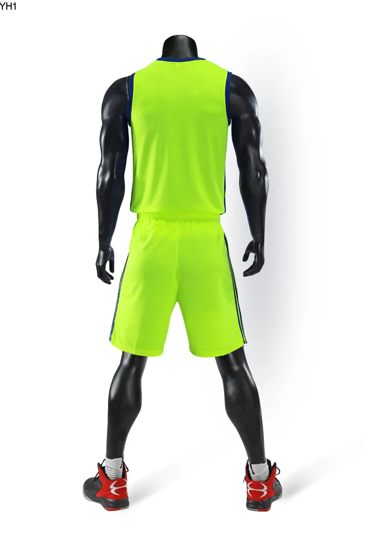 2019 جديد فارغة كرة السلة الفانيلة المطبوعة شعار رجل الحجم S-XXL رخيصة الثمن الشحن السريع نوعية جيدة A006 الأخضر GR004NQ
