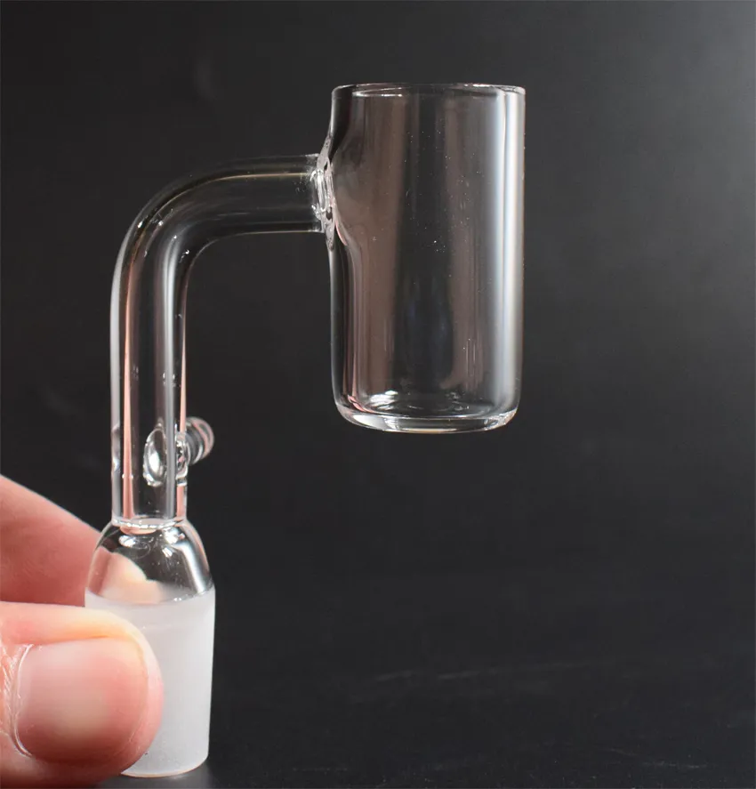 Enail de quartzo 4 mm de espessura inferior com gancho banger de quartzo eletrônico Nail fit 16 mm 20 mm bobina de aquecimento 10 mm 14 mm 18 mm 90 graus para bong