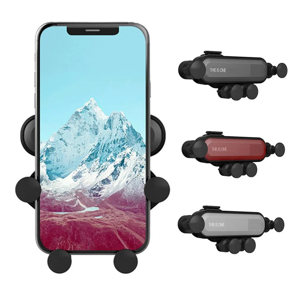 Ceci est un Air Vent Mount Smart Mobile Phone Holder Gravity voiture Linkage Handy Auto rétractable de verrouillage de détection Support en paquet détail