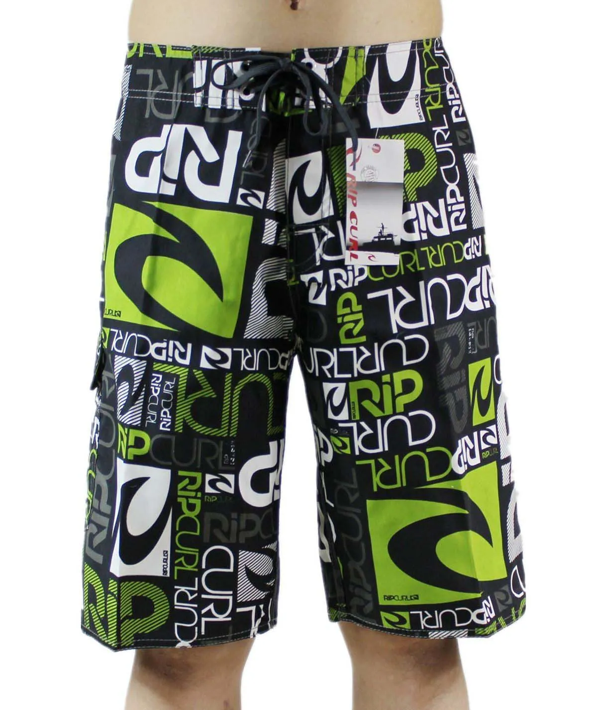 Pantaloncini per il tempo libero in tessuto di poliestere Ripcurl Pantaloncini da surf da uomo Pantaloncini da spiaggia Bermuda Pantaloni da surf ad asciugatura rapida Costumi da bagno Costume da bagno Pantaloni da bagno