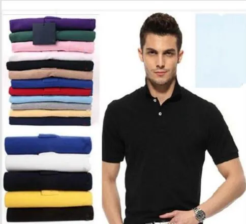 2019 męskie markowe koszulki polo marki mały koń krokodyl haft odzież męska tkanina list koszulka polo kołnierz luźna koszulka koszulka topy