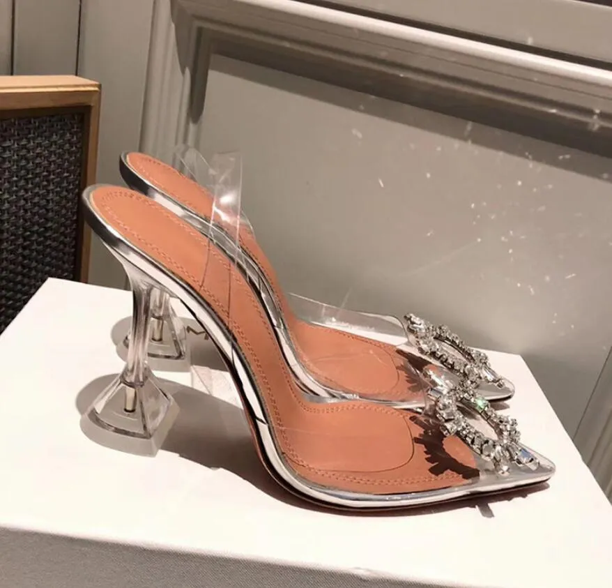 Sıcak Satış-Resmi Kalite Amina Ayakkabı Pvc Arkası Açık Açık Ayakkabı Pompaları Muaddi Stokları Begüm Pvc Arkası Açık Iskarpin 5cm Yüksek Topuk