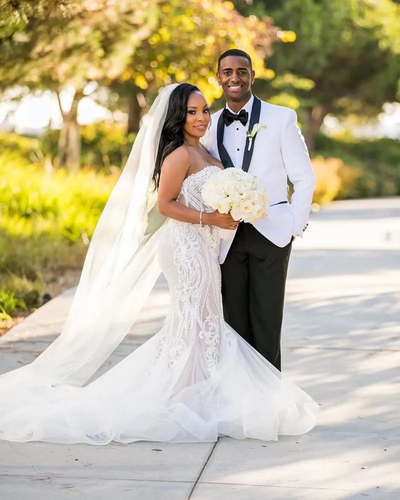 sweetheart trumpet lace wedding dress Off White Lace Sweetheart Trumpet Long Wedding Dress MD120302